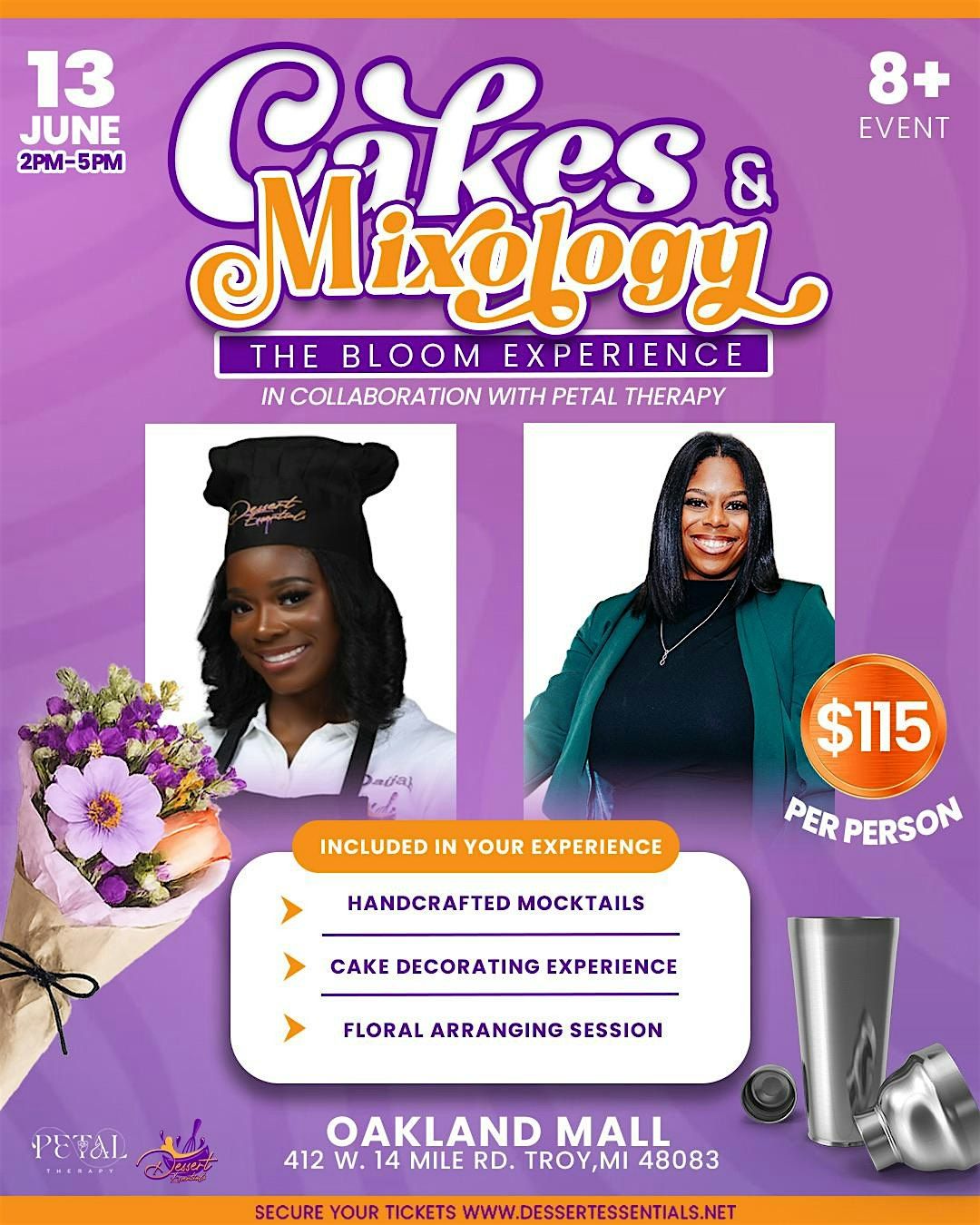 Cakes & Mixology: A Bloom Experience