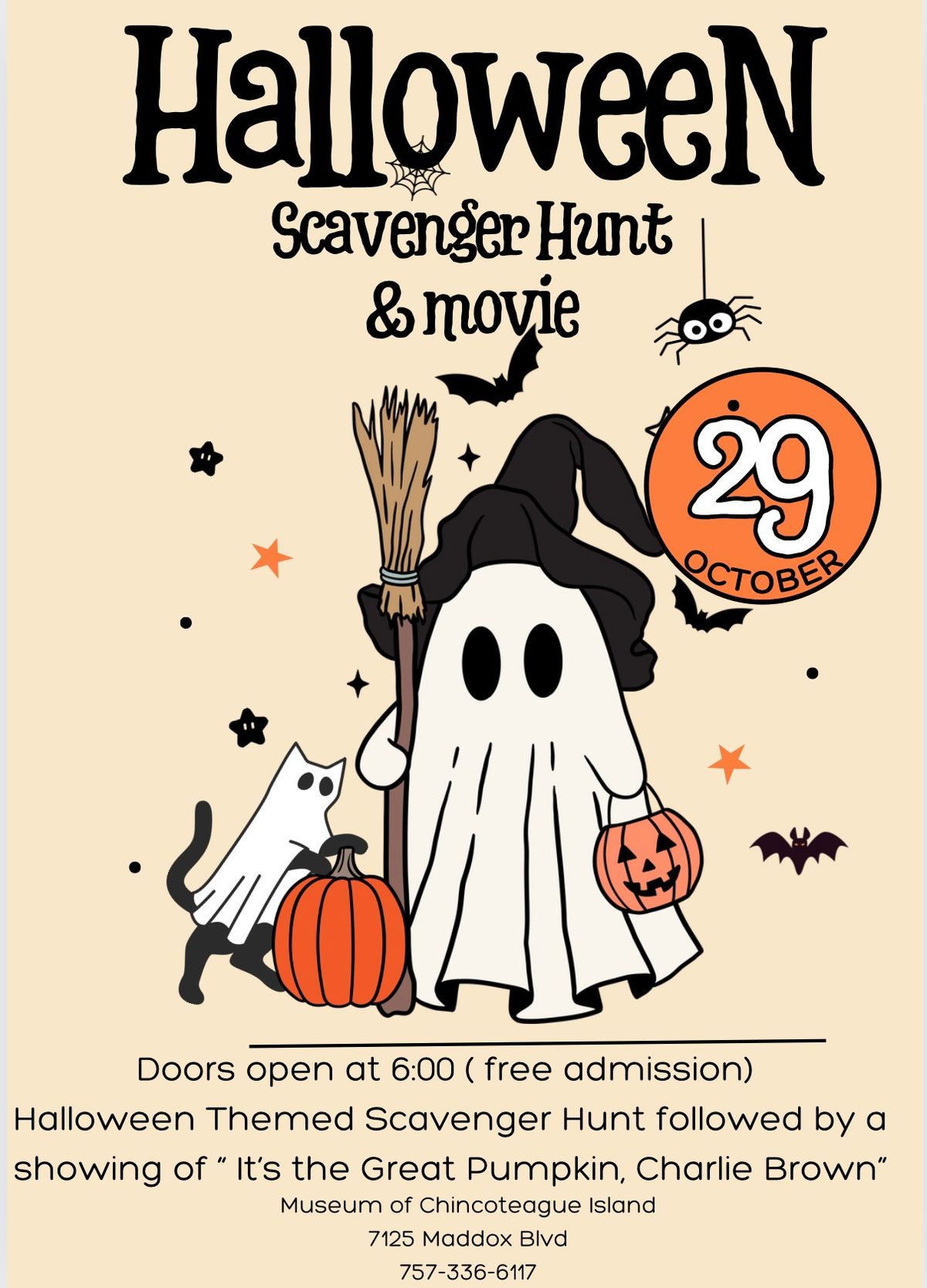 Spooky Scavenger Hunt and Halloween Movie Night