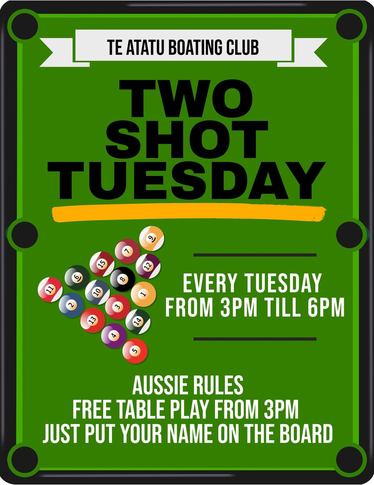 Two Shot Tuesday (Members Pool)