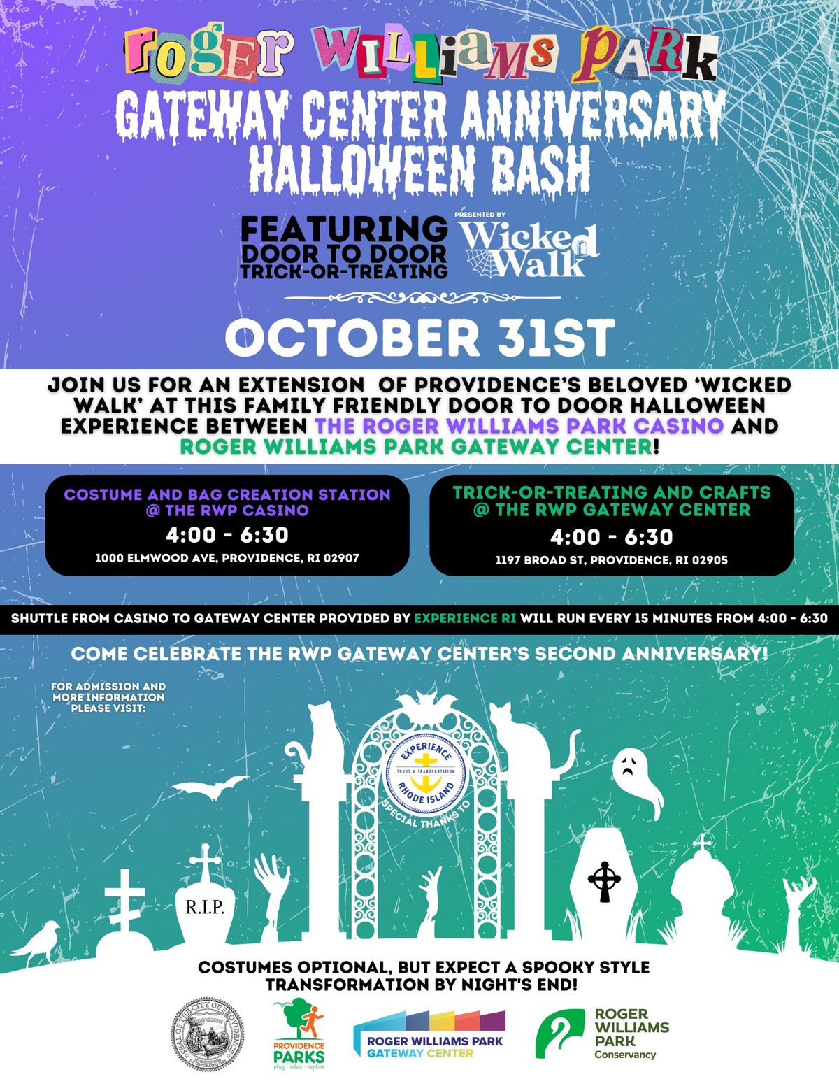 Roger Williams Park Gateway Center 2nd Annual Halloween Bash