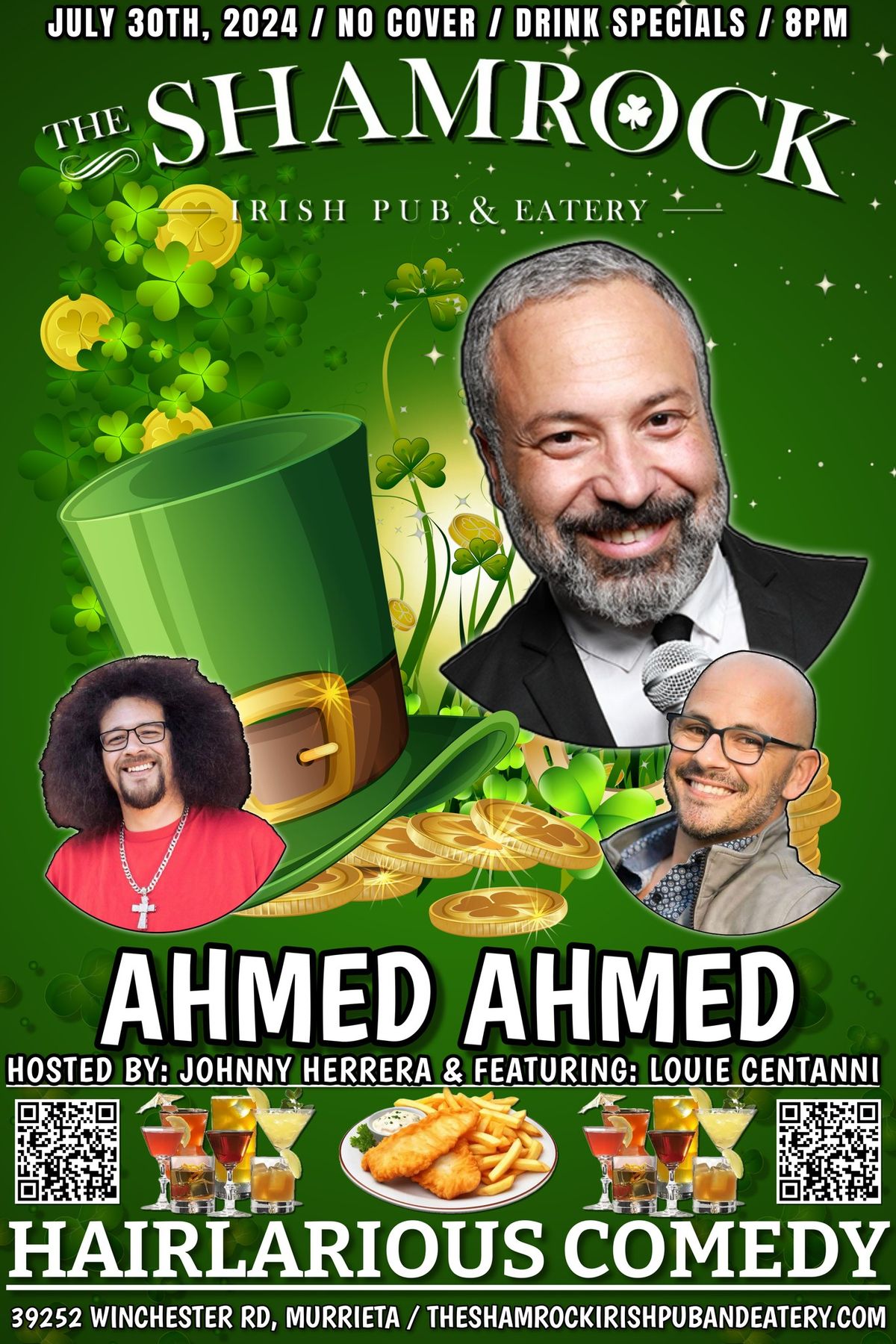 HAIRlarious Comedy Show W\/ Louie Centanni & Ahmed Ahmed