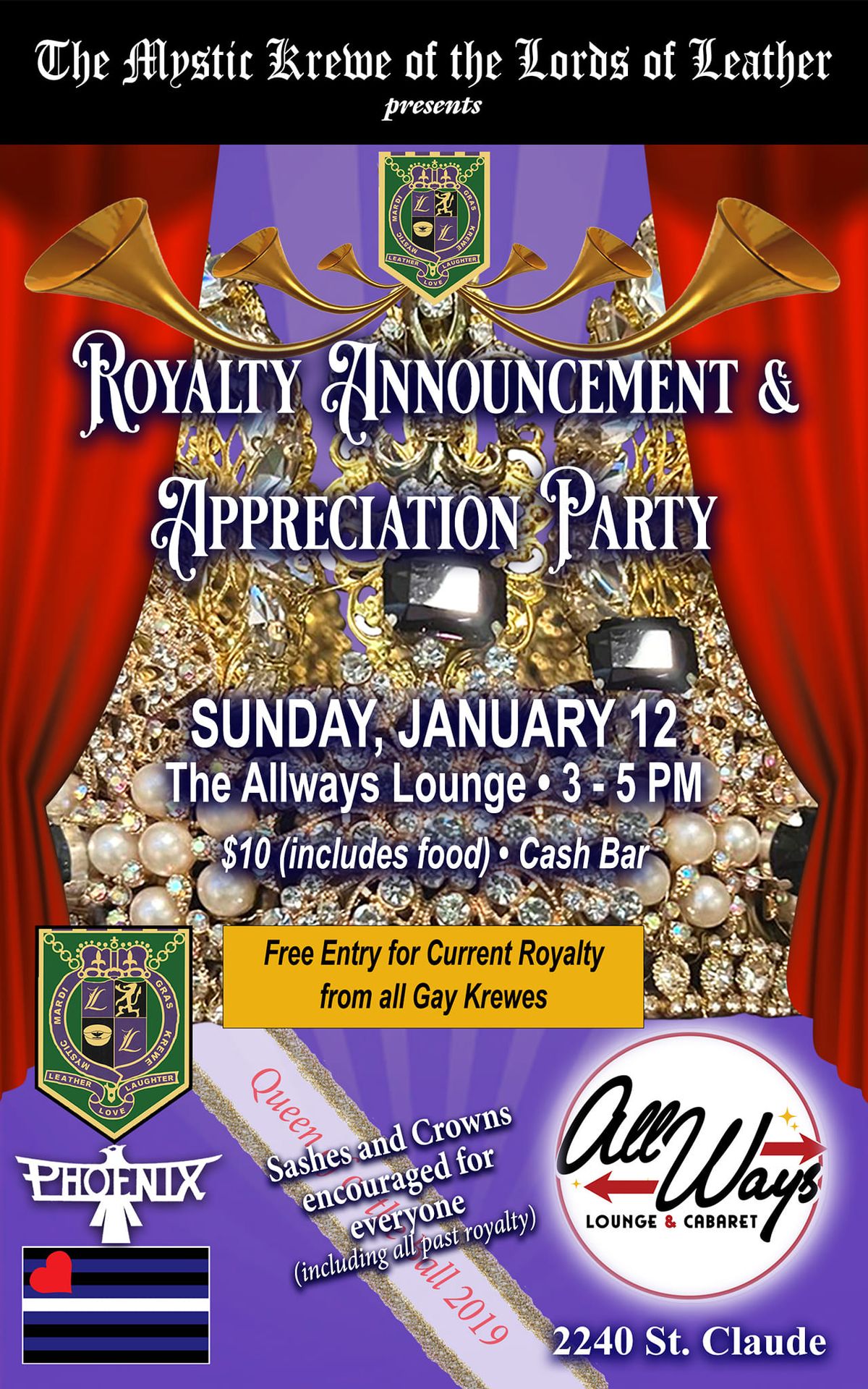 Royalty Appreciation & 2025 Mardi Gras bal Theme Announcement event 