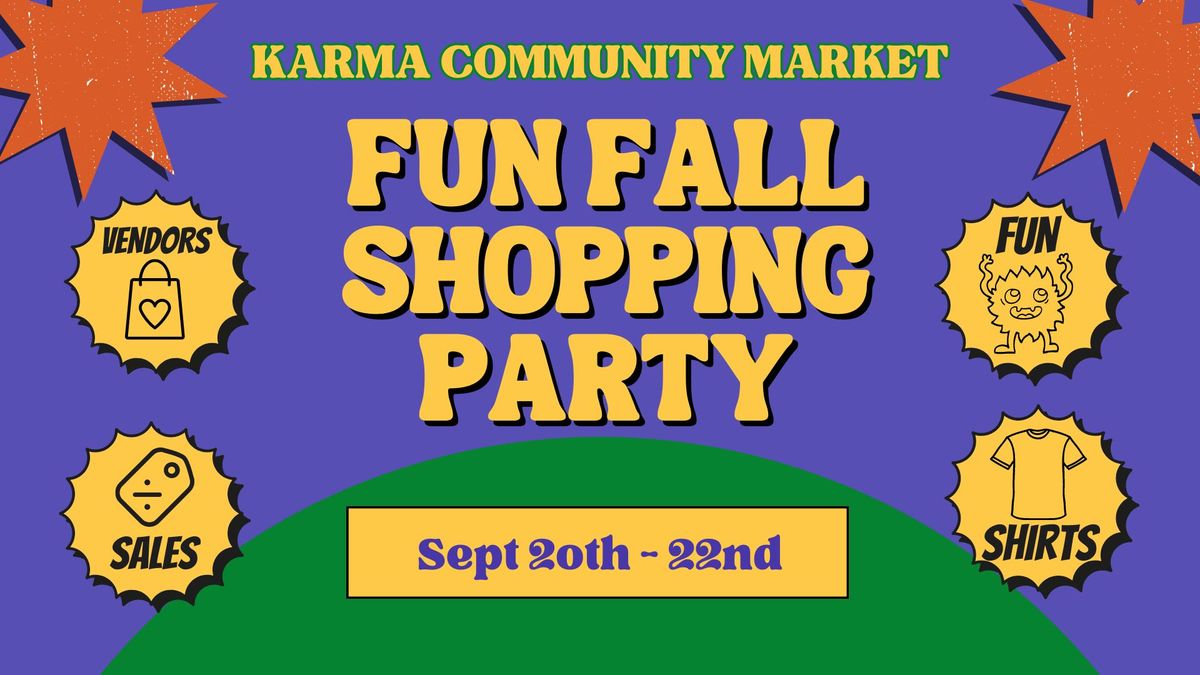 Fun Fall Shopping Party Pop Up 