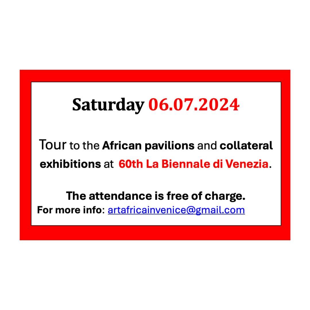 Tour to the  African pavilion  at the 60th LaBiennale di Venezia 