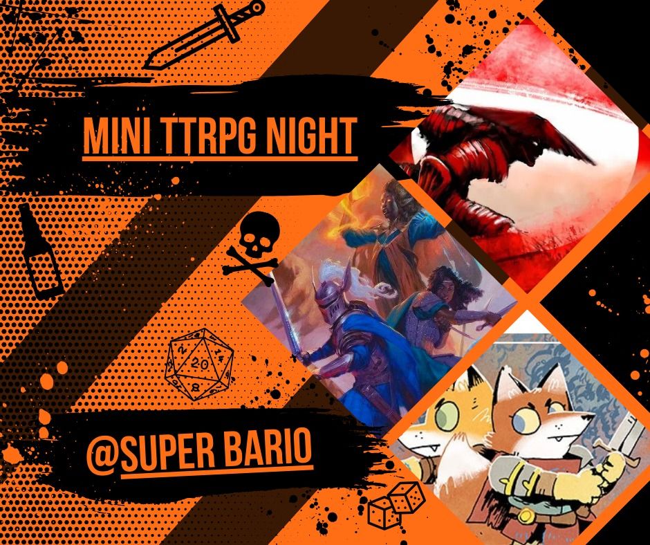 Mini TTRPG Night @Super Bario