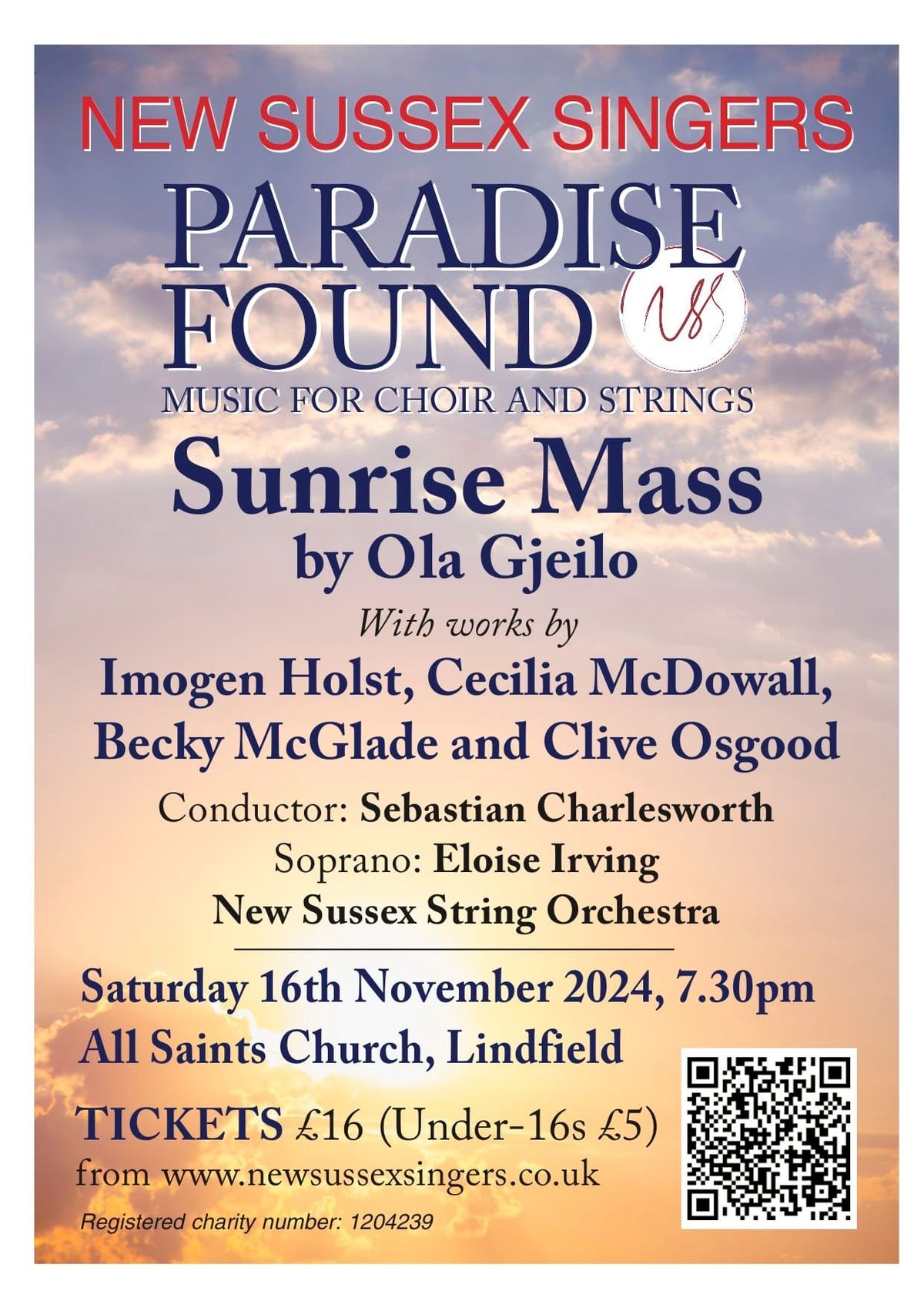 New Sussex Singers: Sunrise Mass by Ola Gjielo