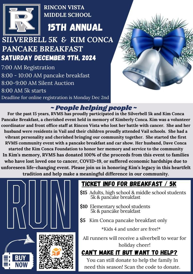 Silverbell 5K & Kim Conca Pancake Breakfast