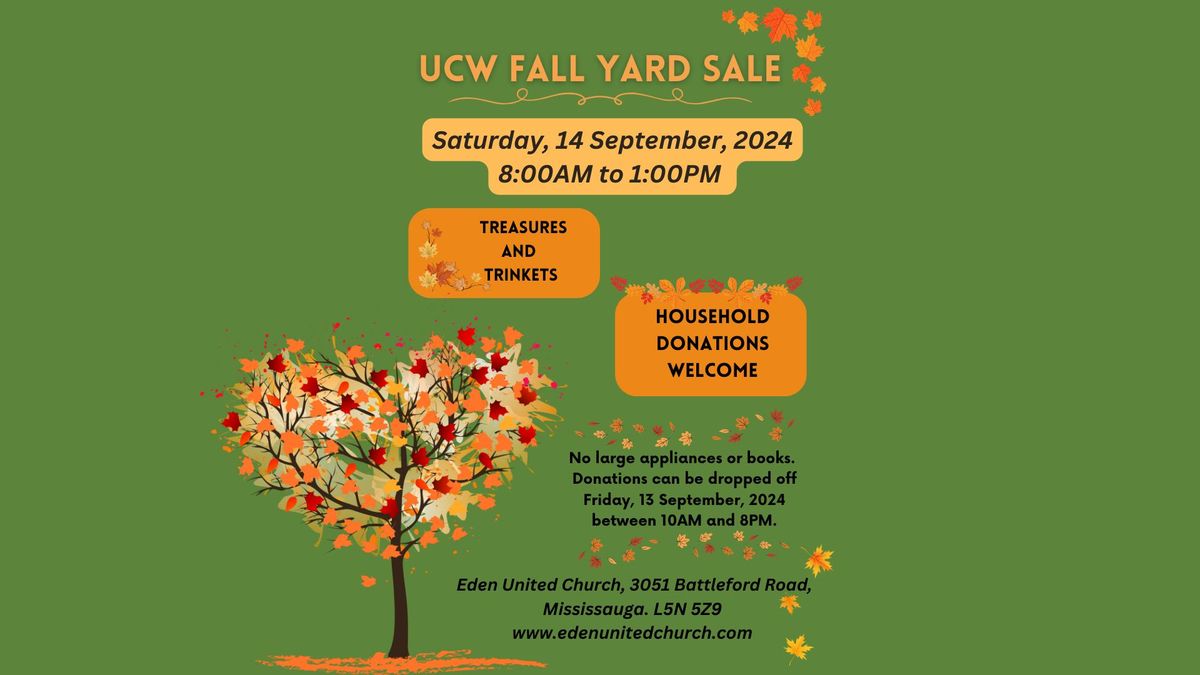 UCW - Fall Yard Sale 