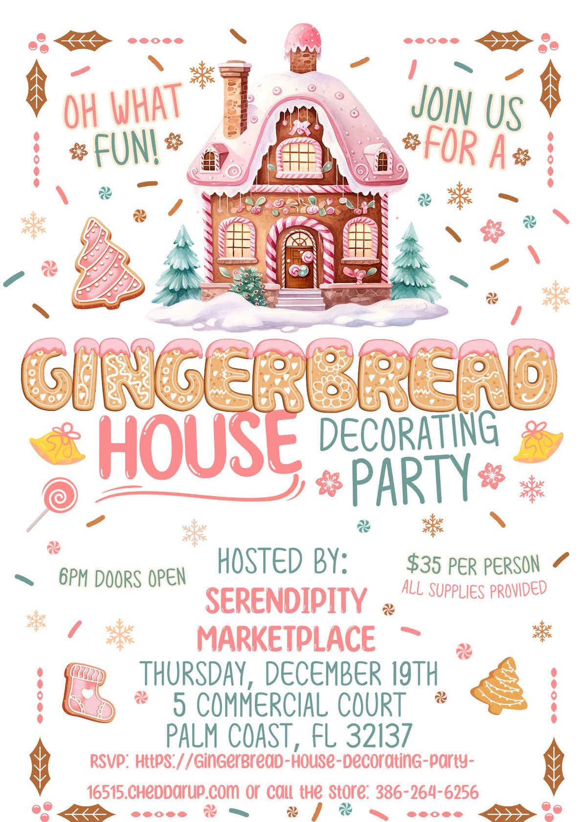 Gingerbread House Decorating Party