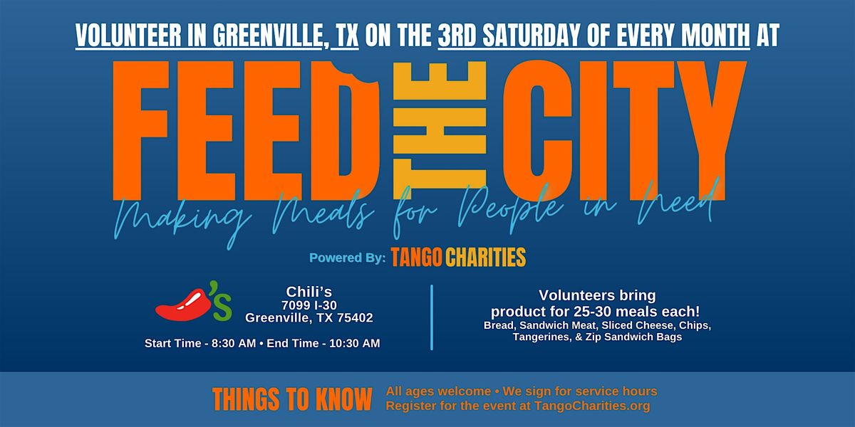 Feed The City Greenville: Making Meals for People In Need
