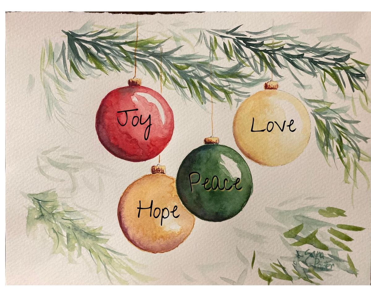 Watercolor Ornaments Class