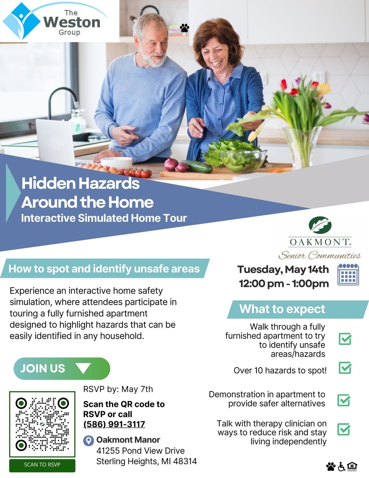 Hidden Hazards Around the Home: Interactive Simulated Home Tour 