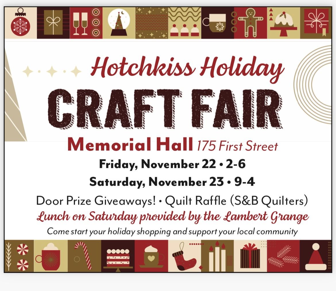 Hotchkiss Holiday Craft fair