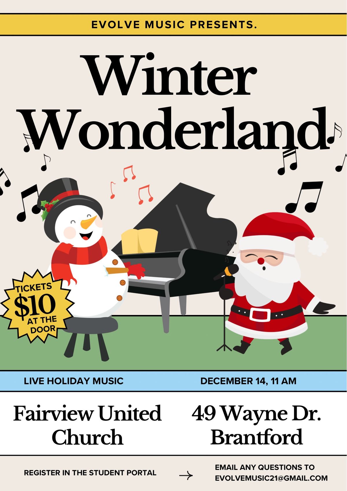 Evolve Music Winter Wonderland Concert