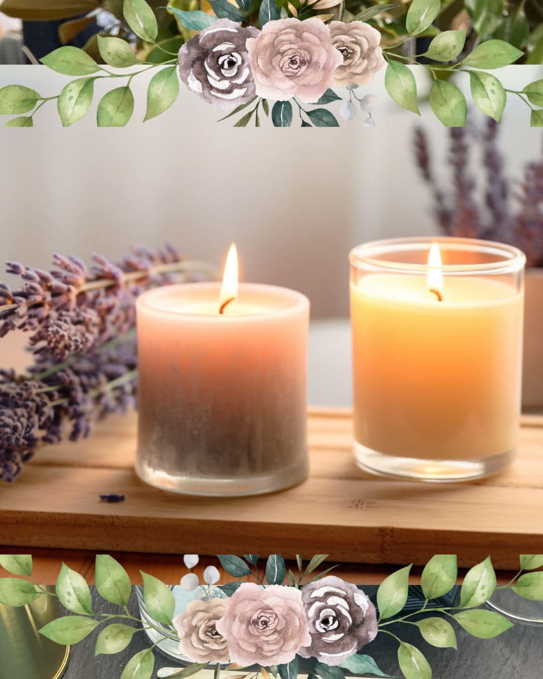 bloom candle making.  join us to make 3 x100% soy wax candles