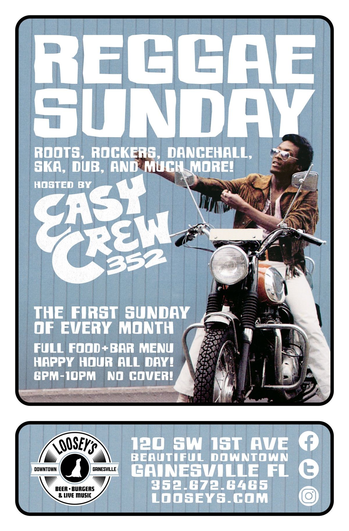 REGGAE SUNDAY with Easy Crew 352 @ Looseys Downtown \/\/ 10.06.24