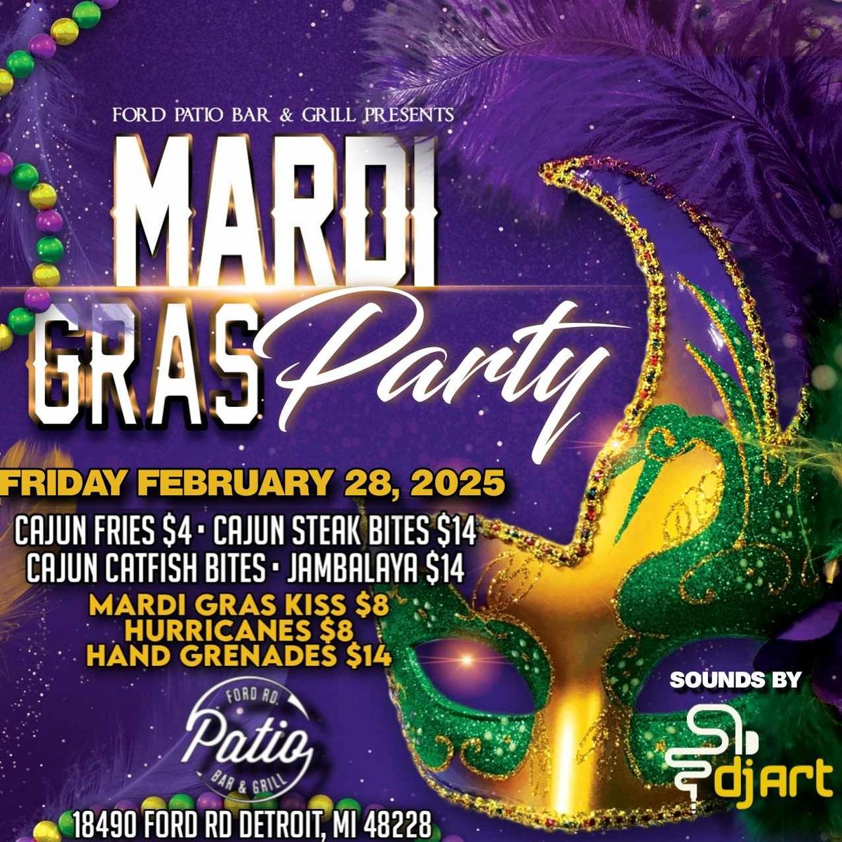 Ford Patio's 7th Annual Mardi Gras Party!