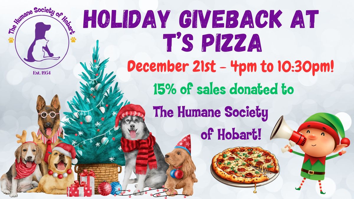 Holiday Giveback at T's Pizza!