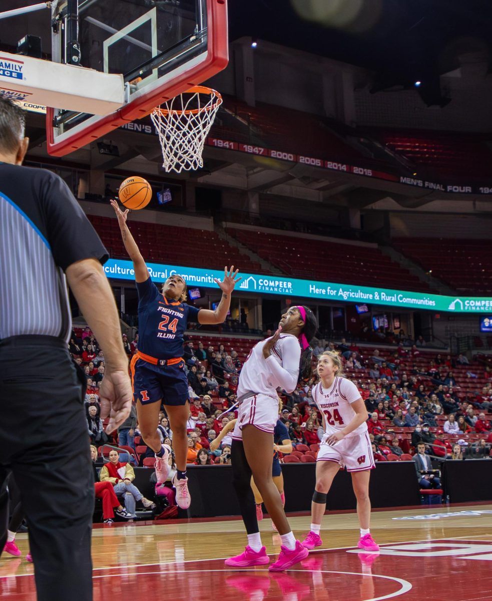 Wisconsin Badgers at Illinois Fighting Illini Womens Volleyball at University of Illinois - Huff Hall
