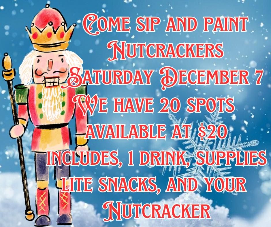 Sip and Paint Nutcracker party