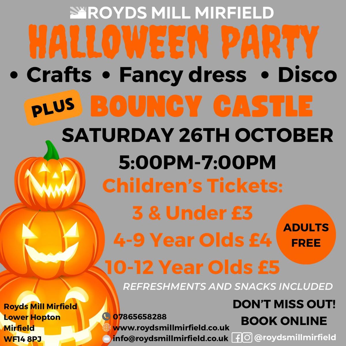 Royds Mill Halloween Party