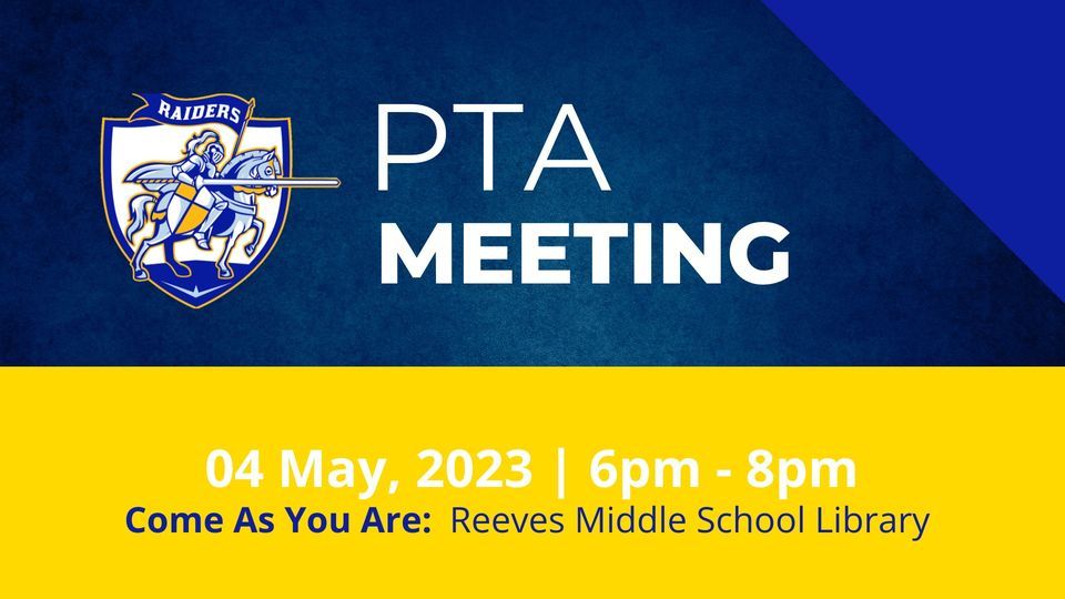 May PTA Meeting