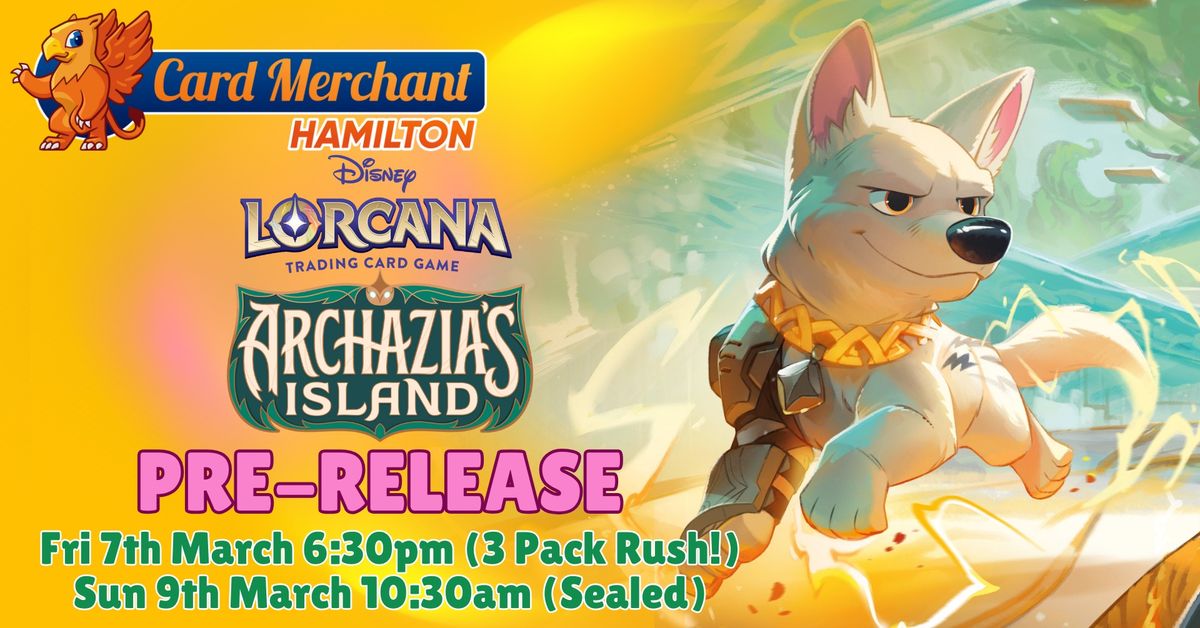 CM Hamilton Lorcana Archazia's IslandPre-Release Events