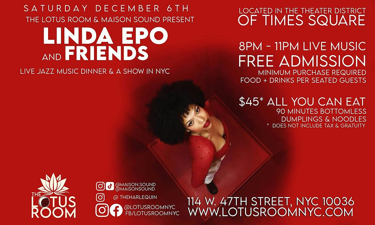 Linda Epo & Friends- Free LIVER&B  Jazz Music Show NYC Times Square 12\/6