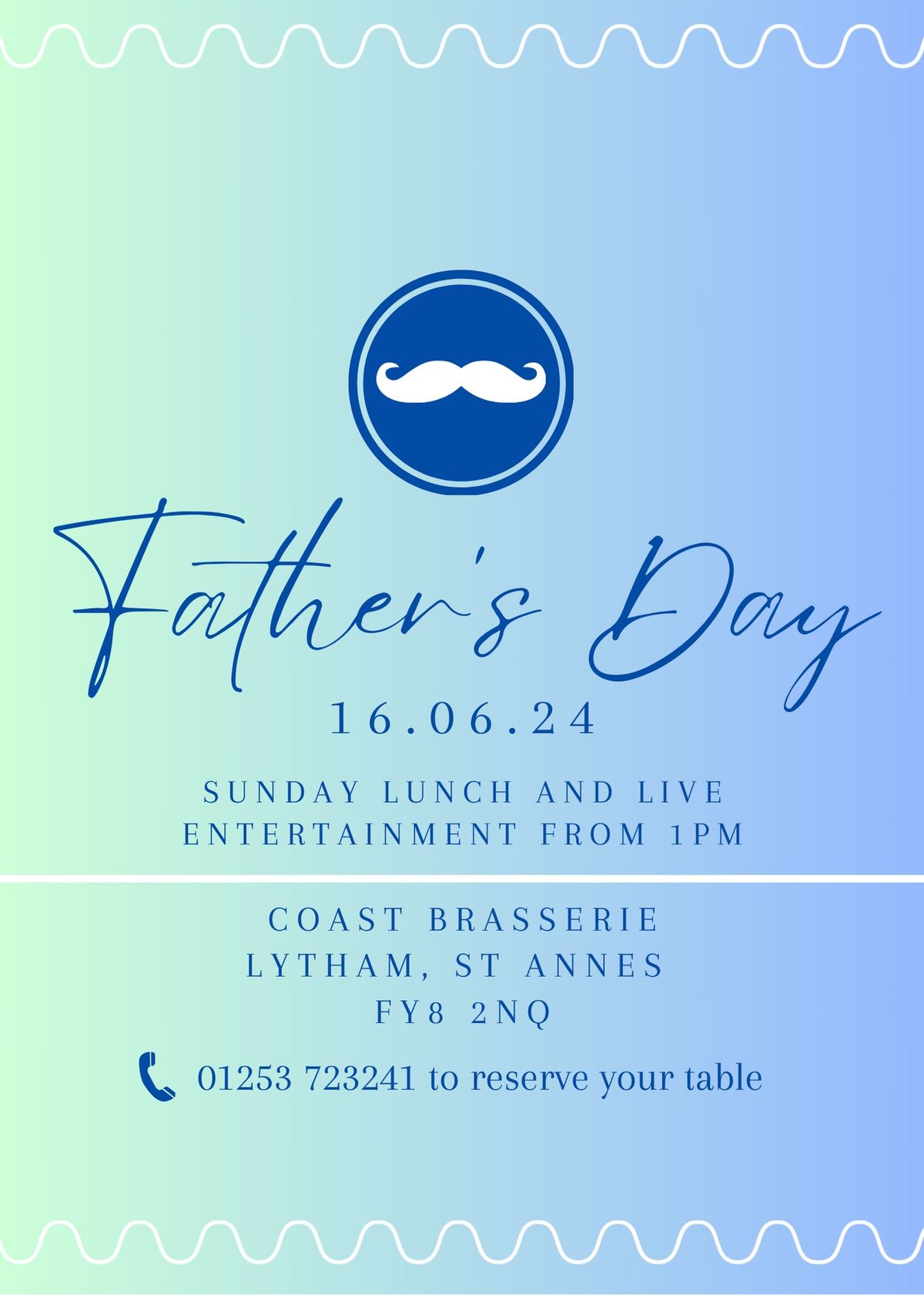 Fathers Day 2024 16th June 2024, North Promenade, FY8 2NQ Lytham St