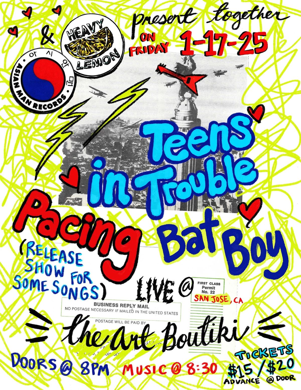 Teens in Trouble, Bat Boy, Pacing