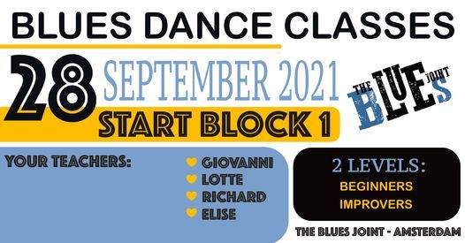 Start Blues Dance Classes - 28 September