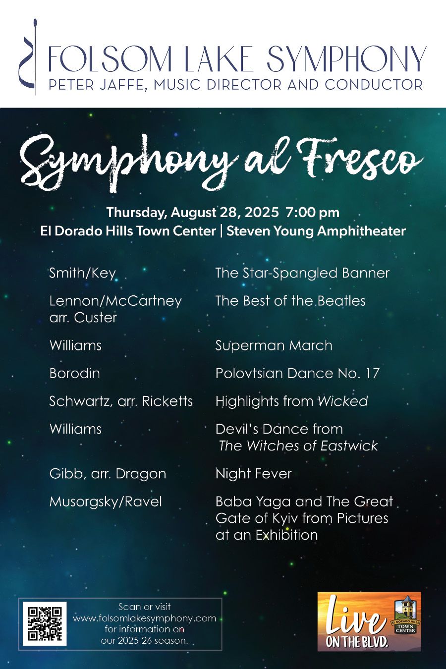 Folsom Lake Symphony: A Night For Romance