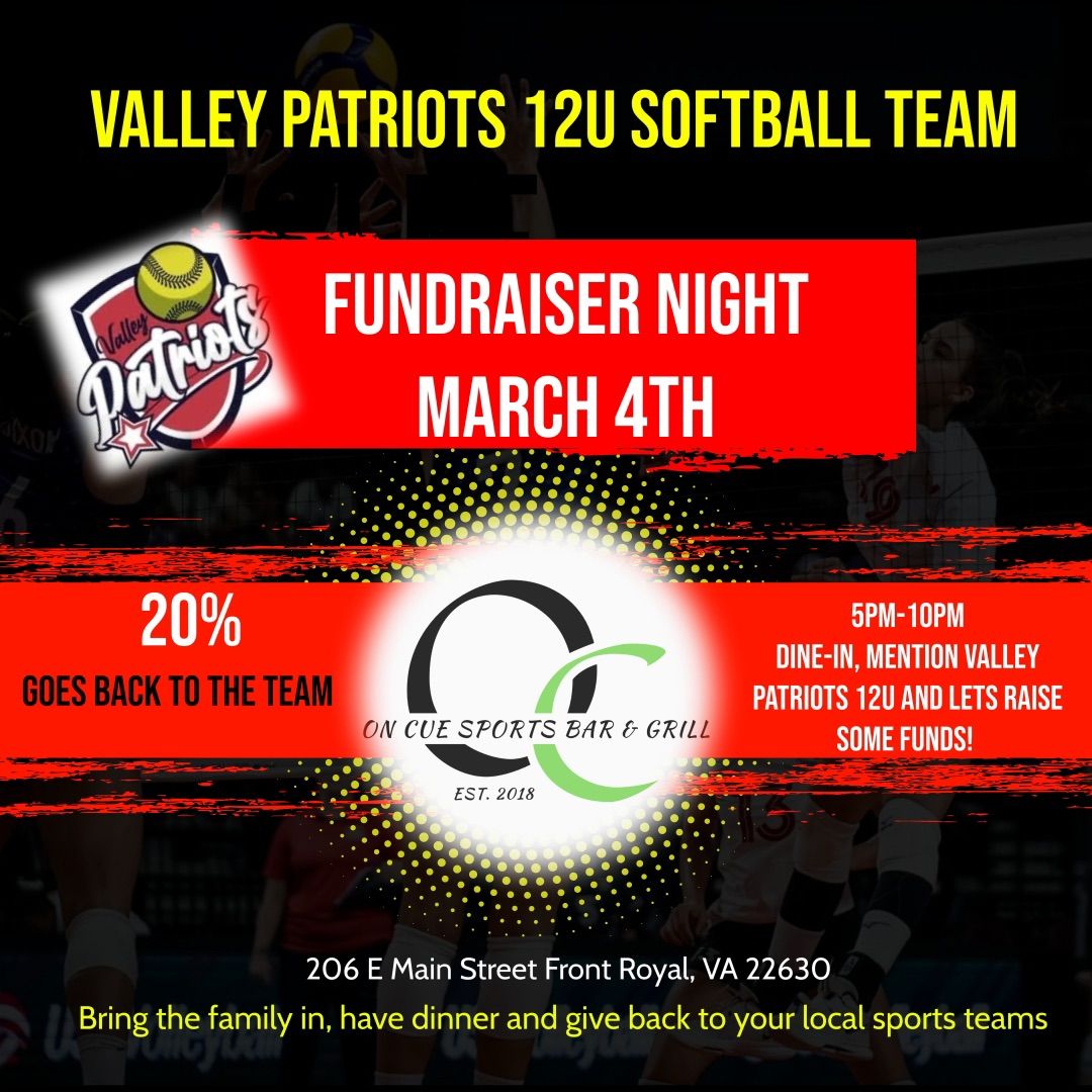 Athlete Night w\/ Valley Patriots 12U Softball