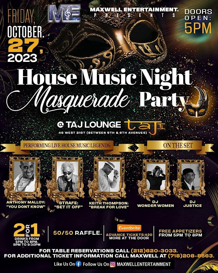 TAJ Lounge AFTERWORK FRIDAYS W/ MAXWELL ENTERTAINMENT, Taj Lounge and