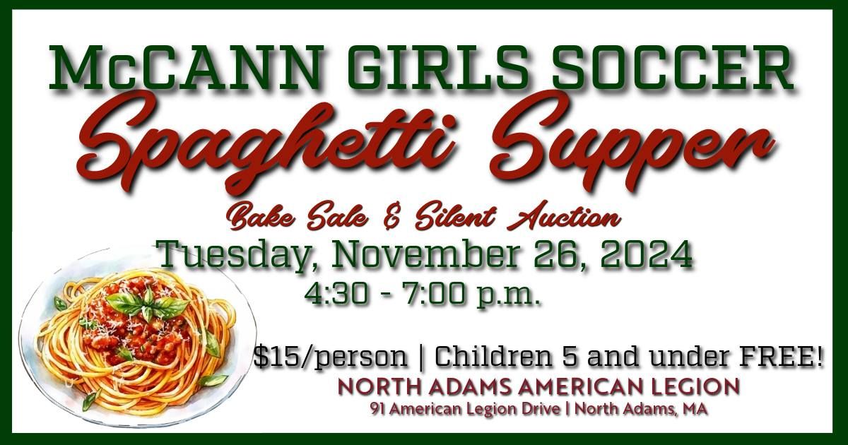 McCann Girls Soccer Spaghetti Supper