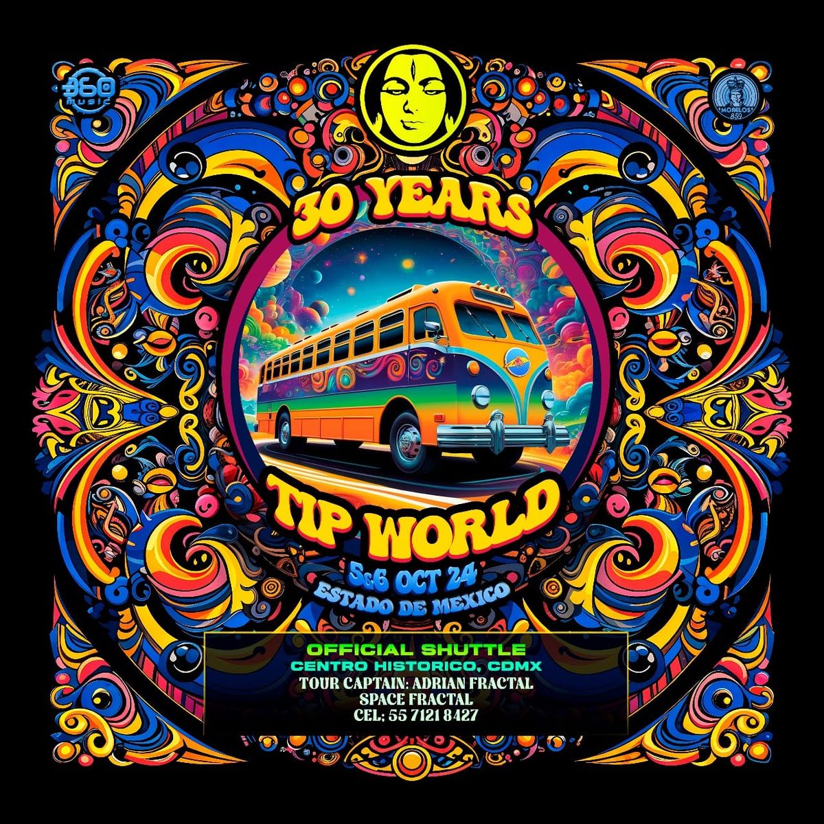 30 YEARS OF TIP WORLD \ud83d\udd49\ufe0f| PSYBUS SPACE FRACTAL CENTRO HISTORICO, METRO PINO SUAREZ, CDMX