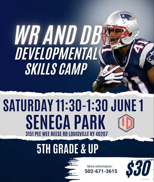 Wide Receiver and Defensive Back Football Developmental Skills Camp