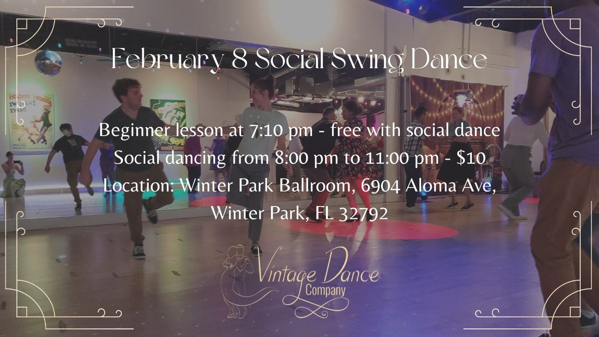 February 8 Social Dance 