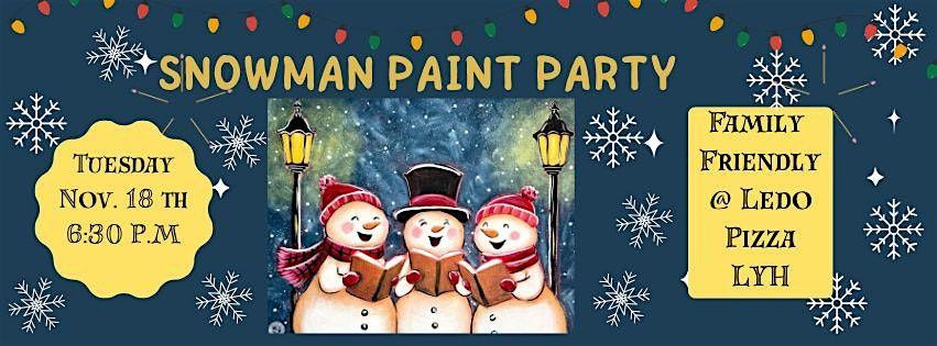 Snowman Carolers Paint Party