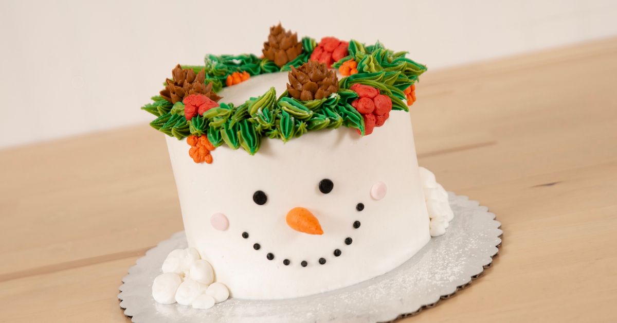 Rustic Snowman Cake Class