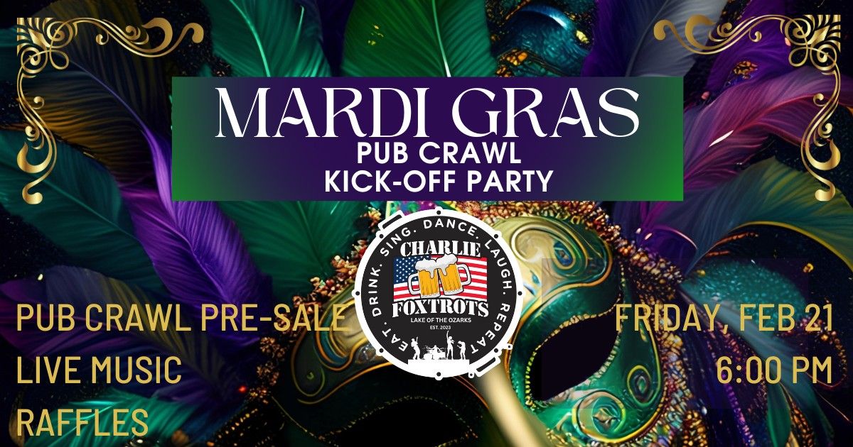 Mardi Gras Pub Crawl Kick-Off Event at Charlie's