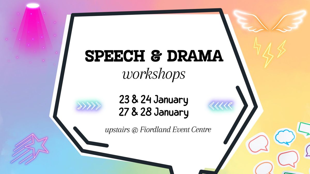 JUNIOR speech & drama workshops, ages 5 -7 years