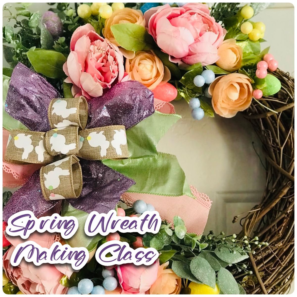 \ud83c\udf38 Spring Wreath Making Class with West & Co. at The Guilford Garden Center \ud83d\udc69\u200d\ud83c\udf3e