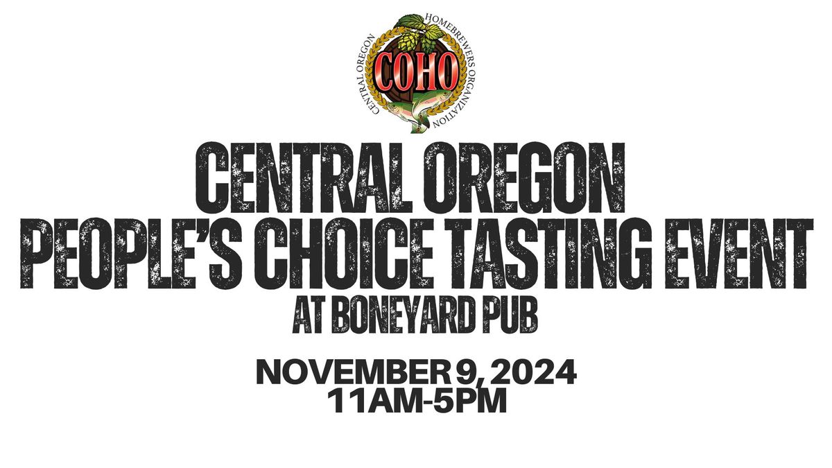 COHO Central Oregon People's Choice Tasting Event