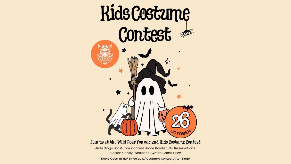 2nd Annual Kids Costume Contest!