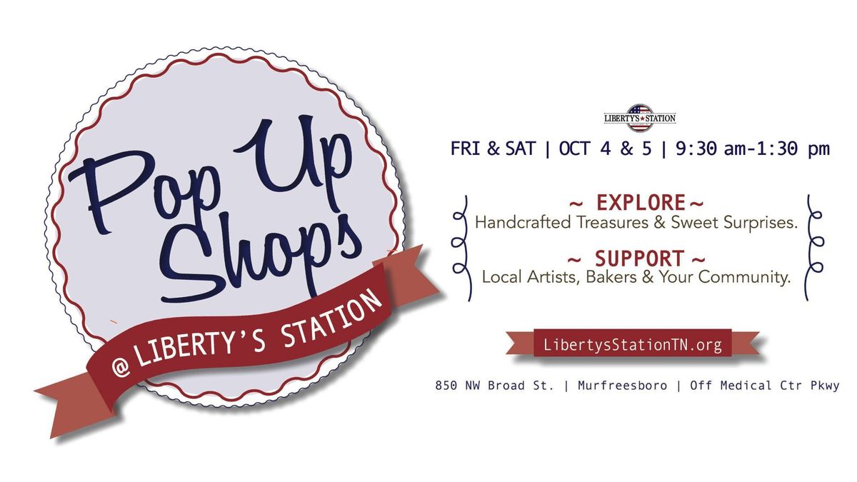 Pop Up Shops at Liberty's Station