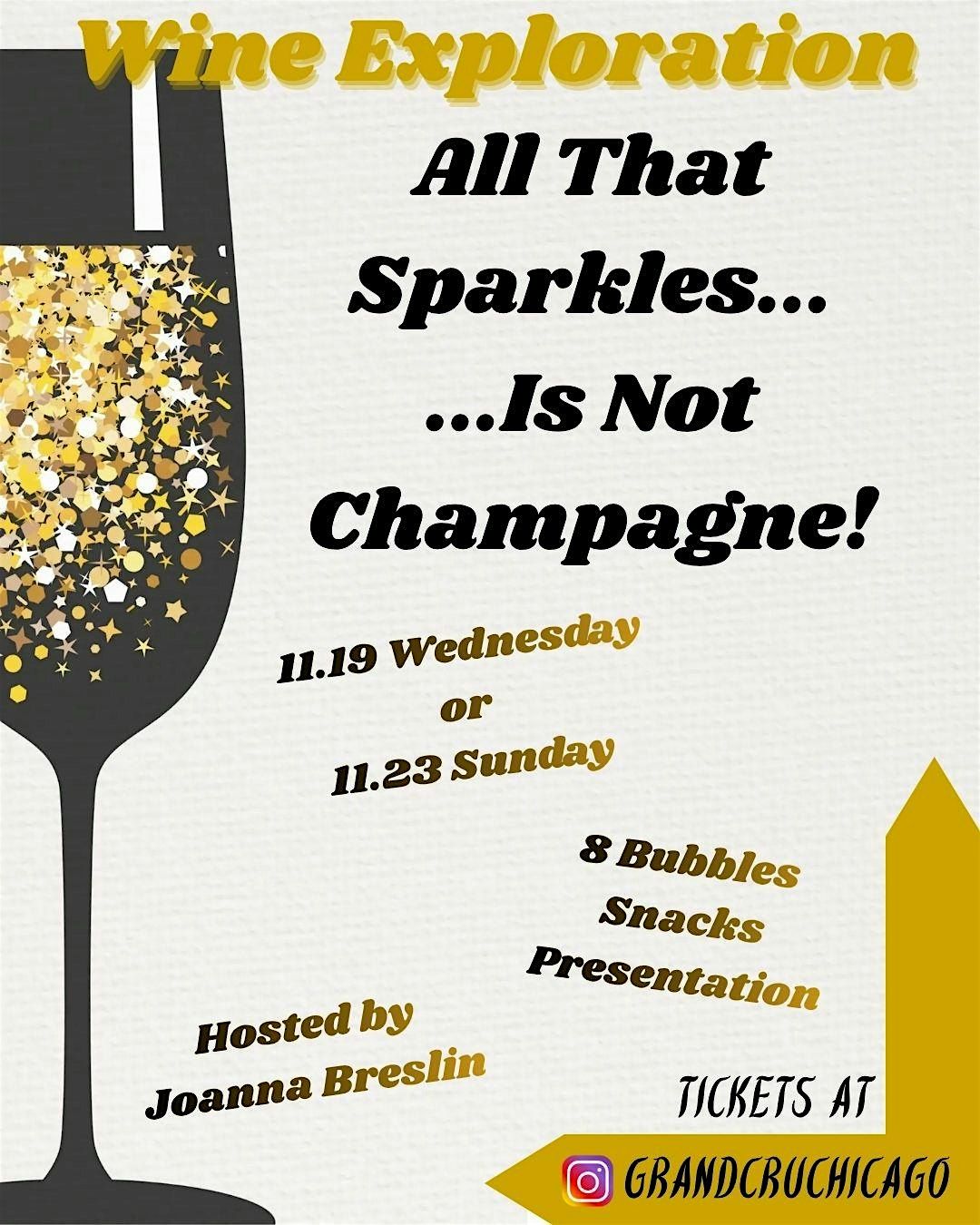 All That Sparkles....is not Champagne!