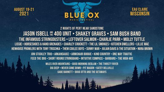 Blue Ox Music Festival 2021 Live Watch, Online, 19 August To 22 August