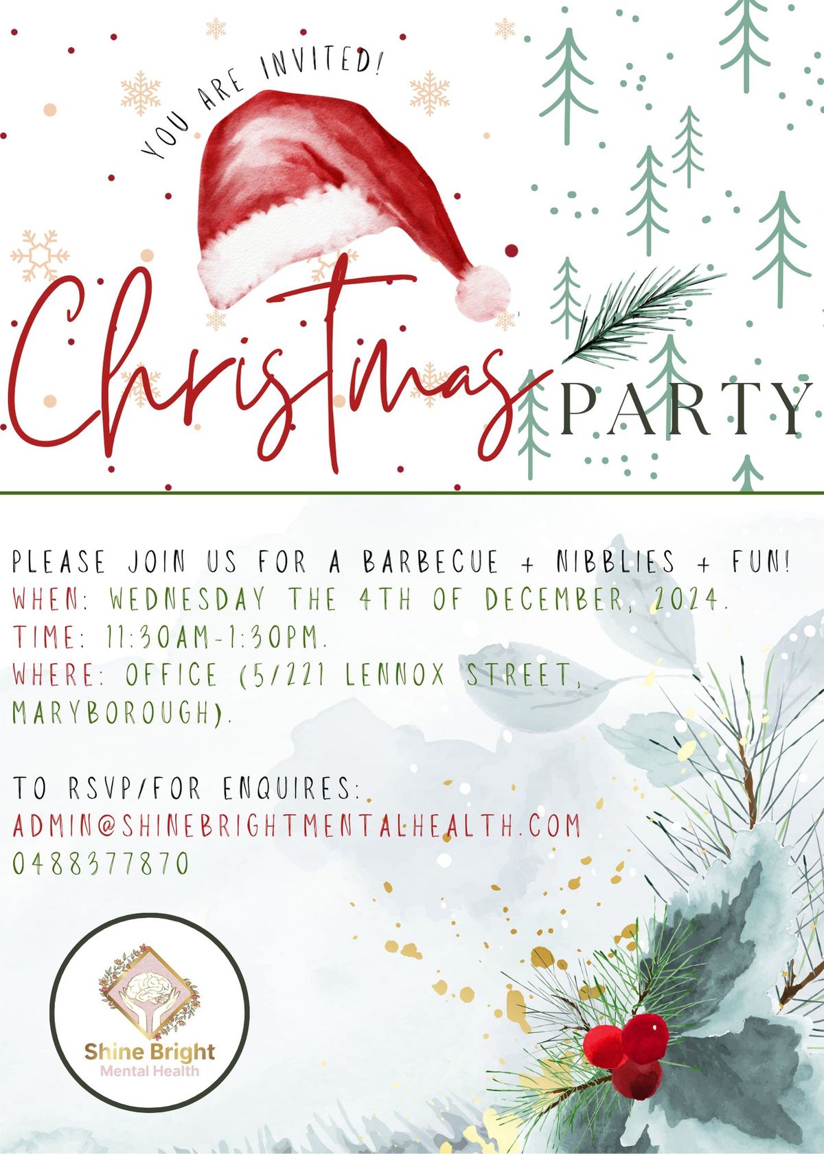 Shine Bright Mental Health Christmas Party