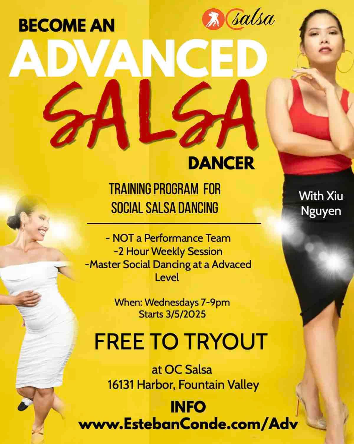 "Became an Advance Salsa Dancer" Training for Social Salsa Dancing